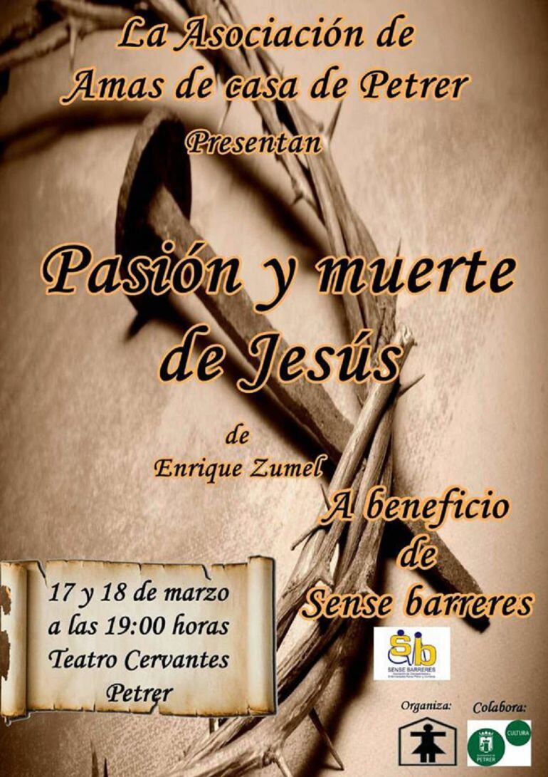 Representación en Petrer de la Pasión y muerte de Jesús 