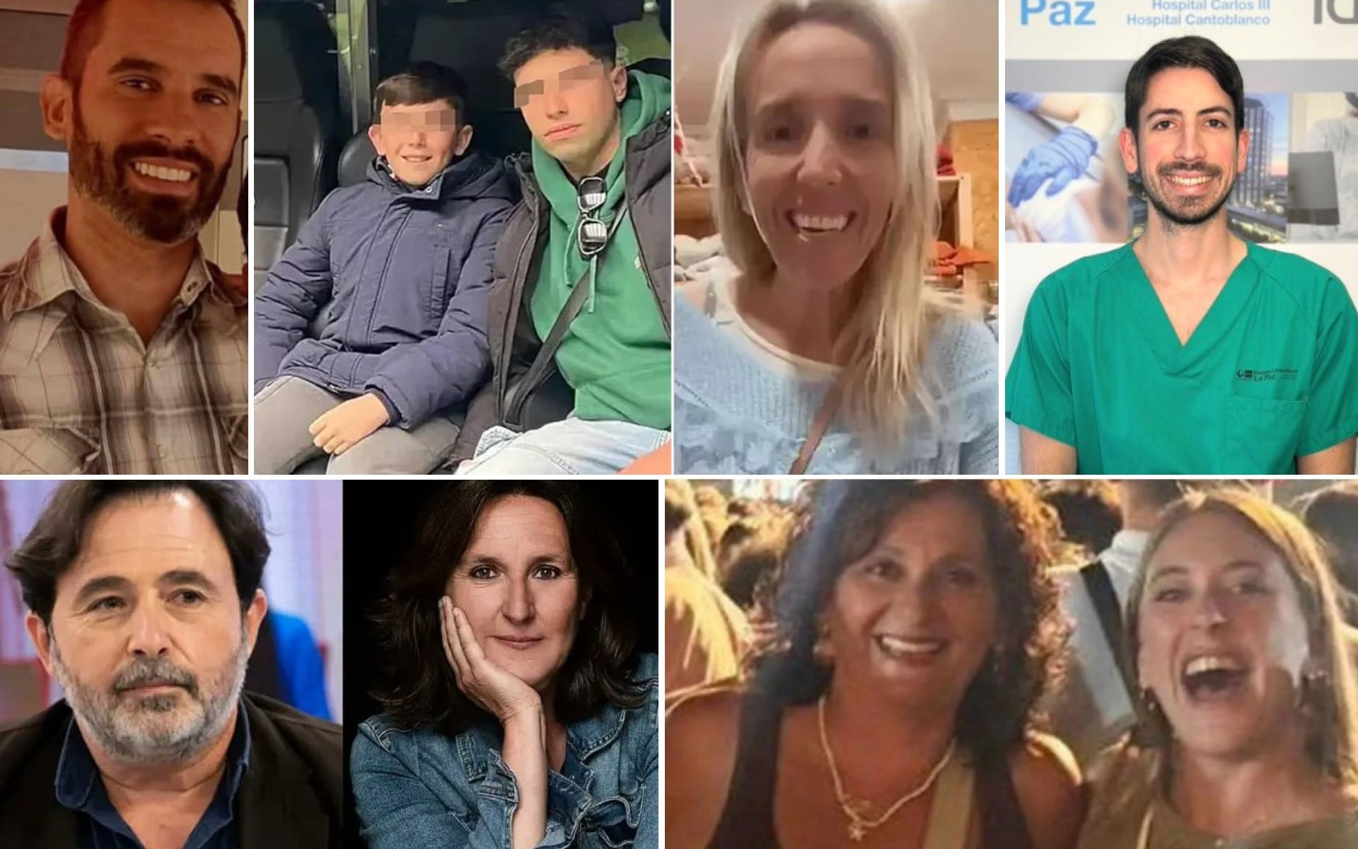 Algunas de las víctimas del accidente ferroviario en Adamuz