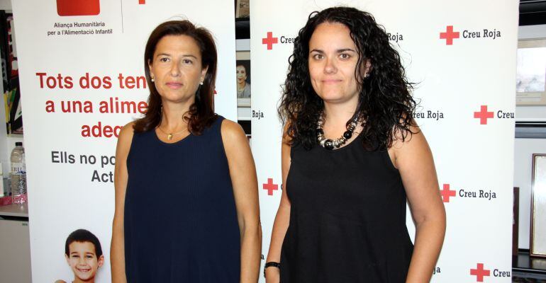 Dolors Curià i Mireia Garra, responsables de Creu Roja a Lleida.
