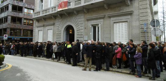 Minut de silenci a Banyoles