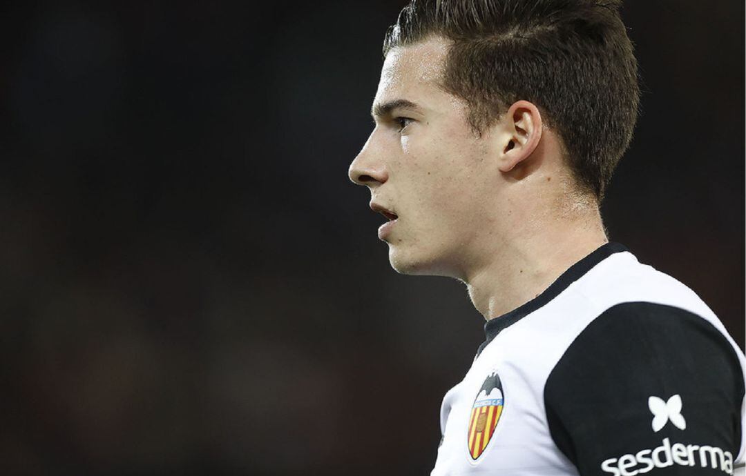 Santi MIna, en un partido.