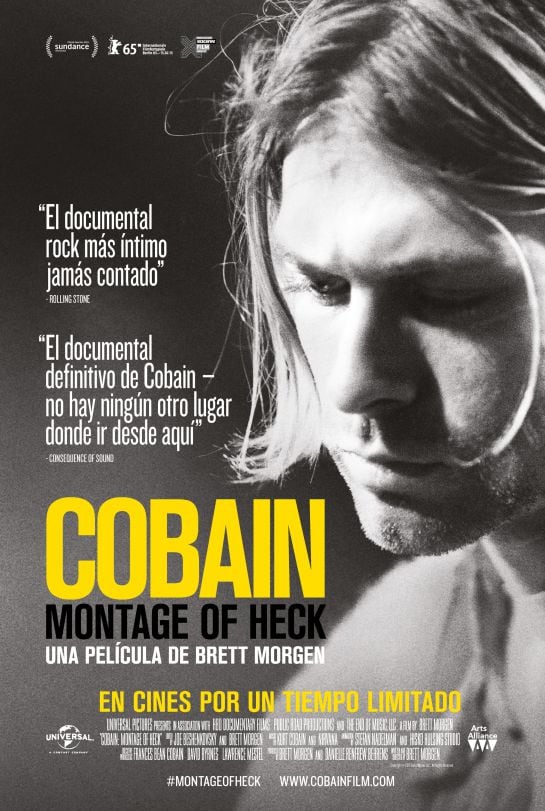 Póster del cartel del documental sobre Kurt Cobain