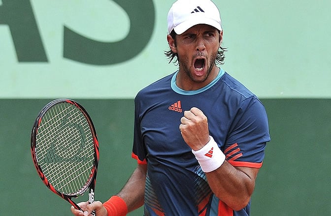 Verdasco celebra su triunfo ante Muller