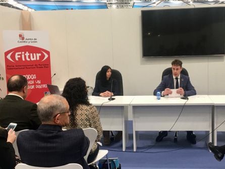 El alcalde de Villablino, Mario Rivas durante la presentación