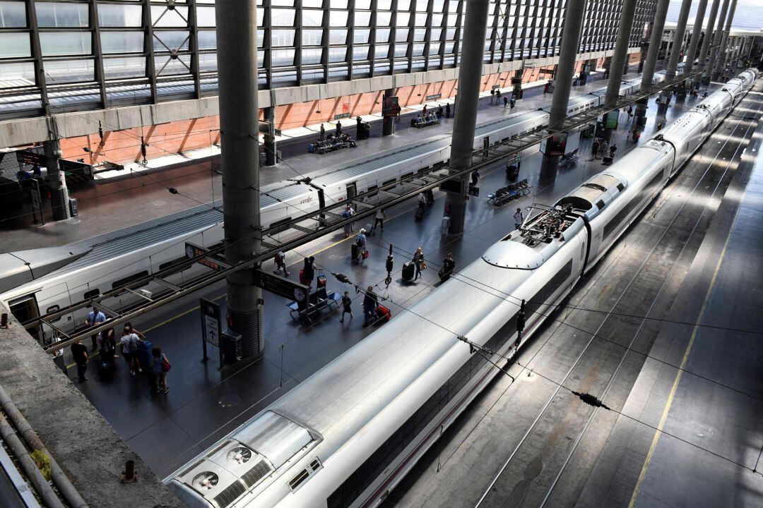 Andenes de la estación de Atocha, en Madrid