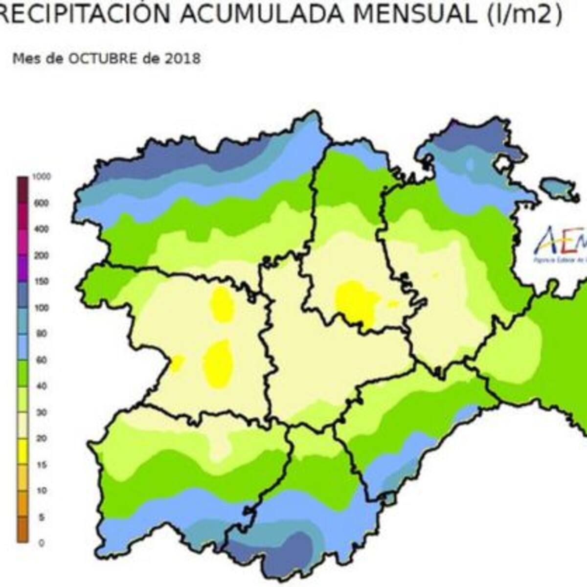 La AEMET 'promete' siete días de lluvia en Salamanca