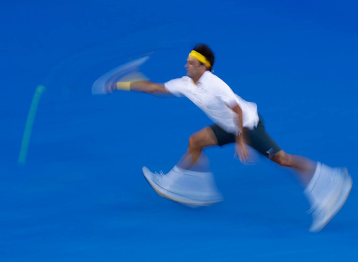 Roger Federer, durante la semifinal del Open de Australia en la que ha caído contra Djokovic