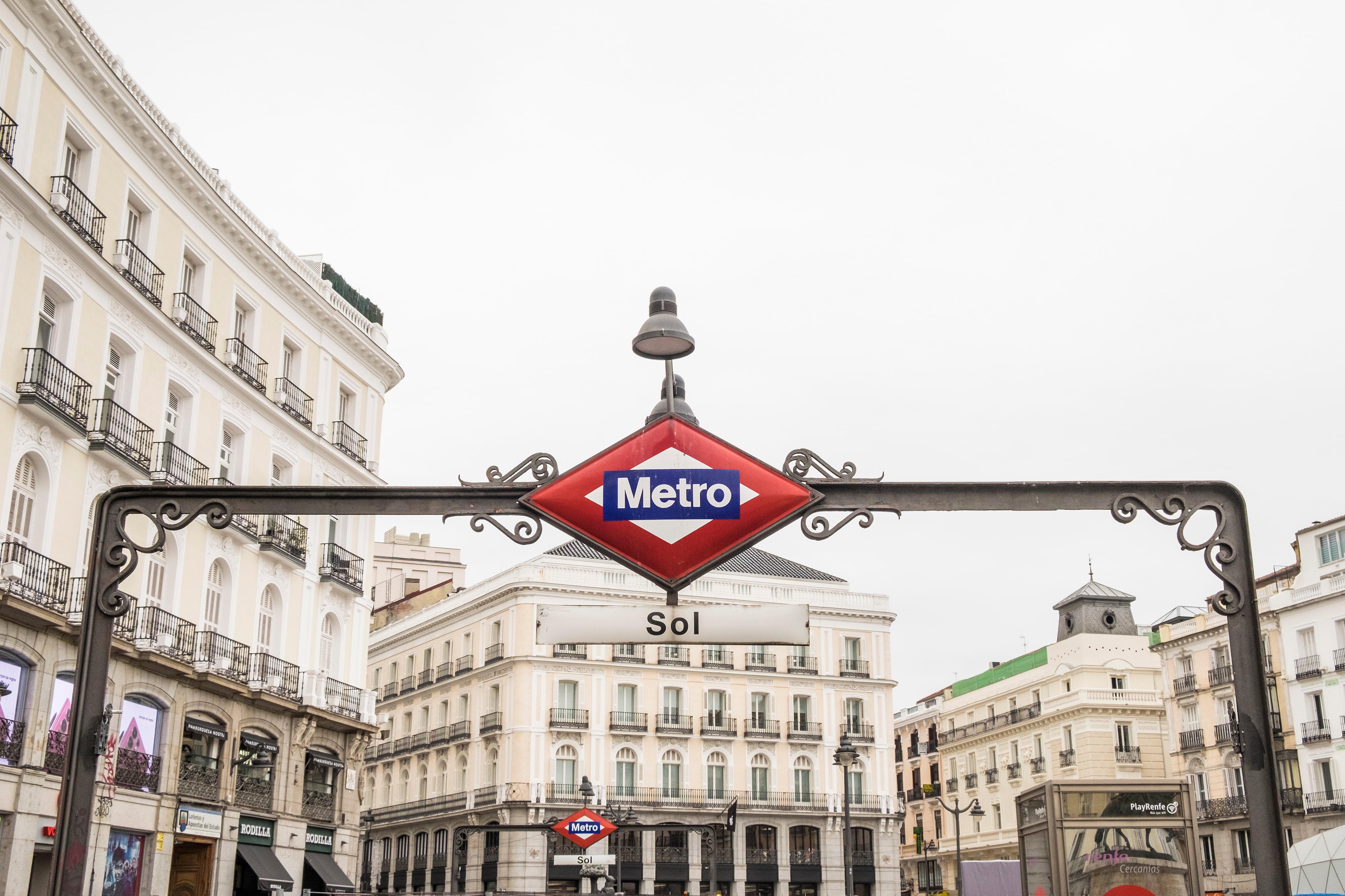 Imagen de la estación de Sol en la plaza homónima en el centro de Madrid