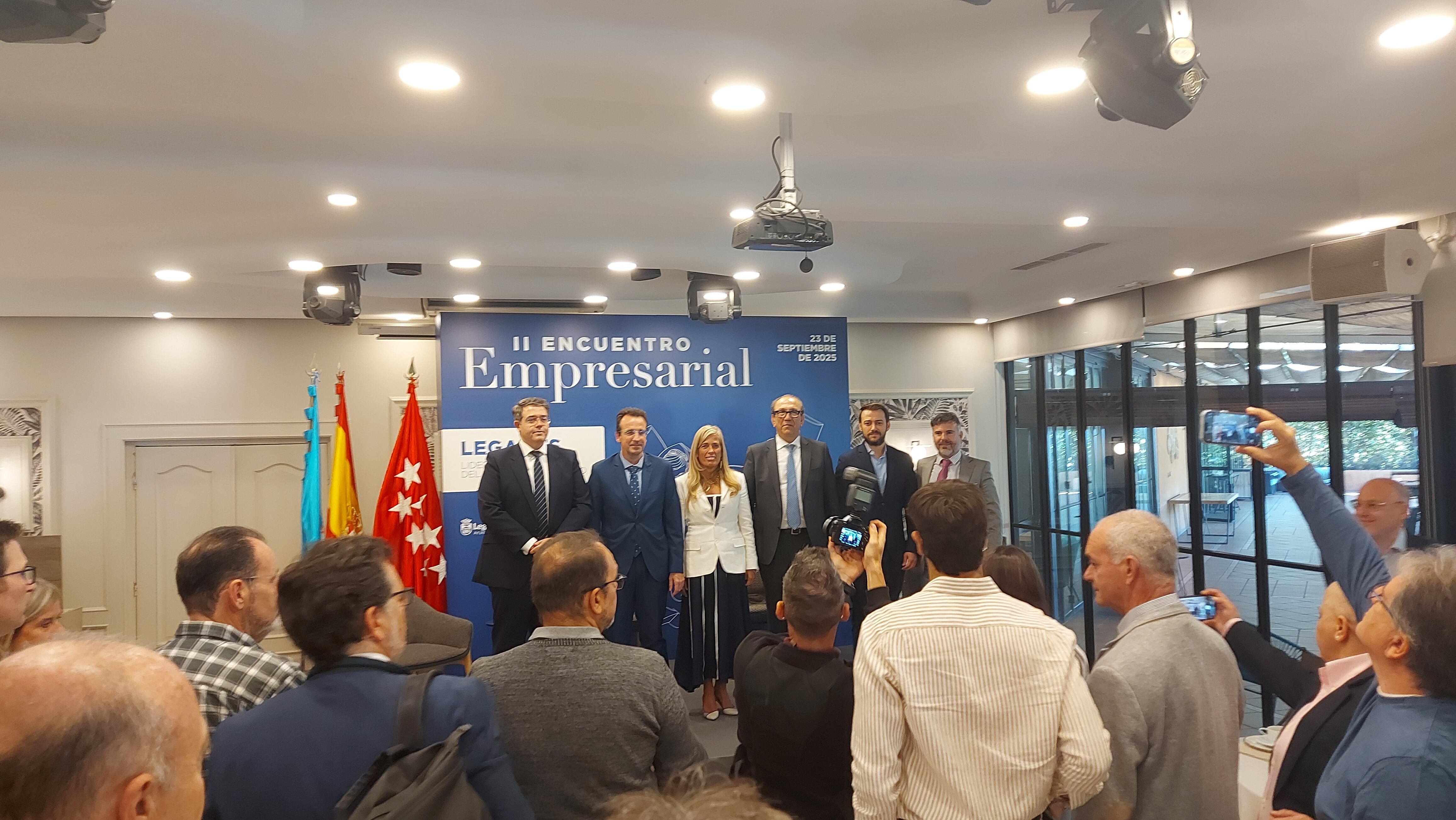 Los protagonistas del II Encuentro Empresarial de Leganés