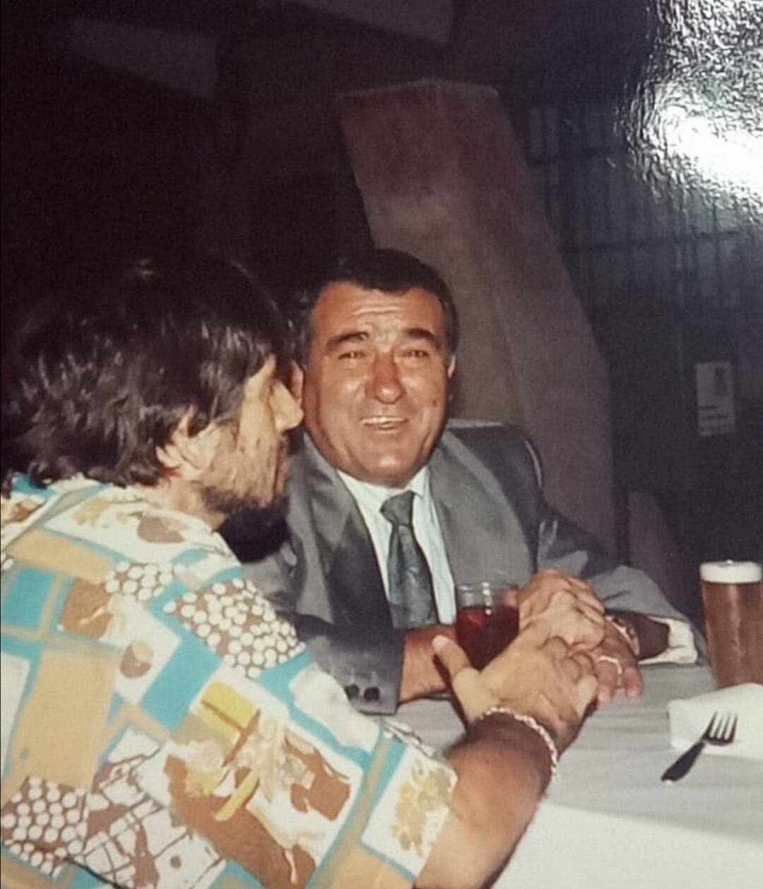 Pepe Cayuela con Juan Antonio Román.