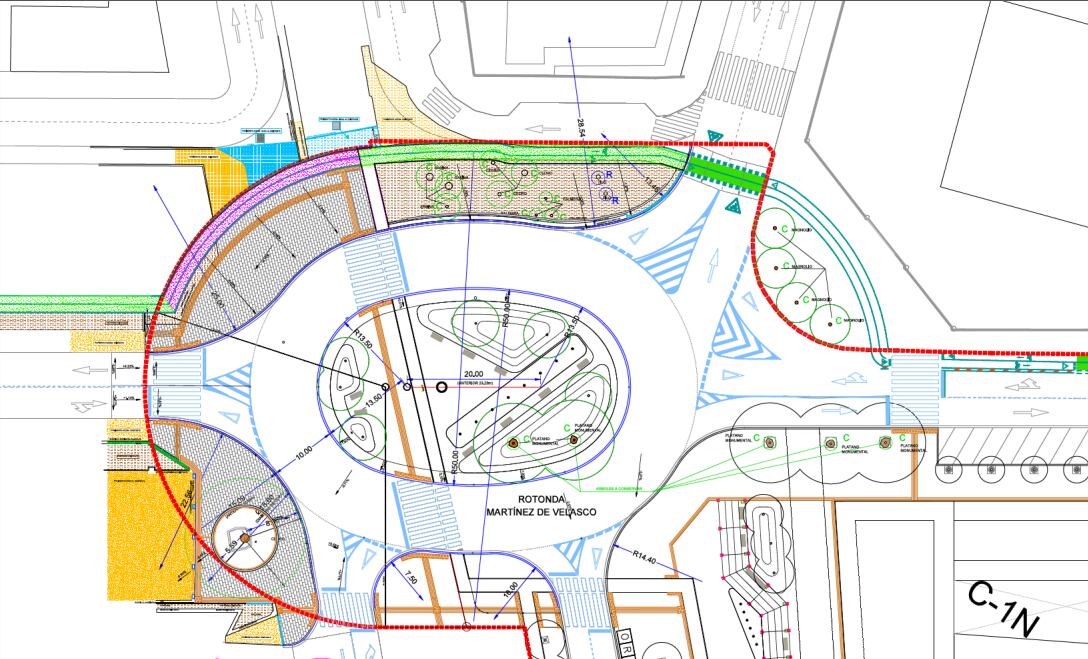 Proyecto de la rotonda de Martínez de Velasco