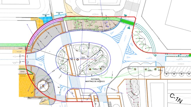 Proyecto de la rotonda de Martínez de Velasco