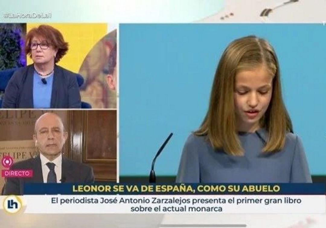 El momento en el que se podía leer el rótulo en el programa de La 1.