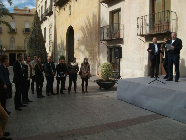 En la plaza de Baix se ha leido un manifiesto