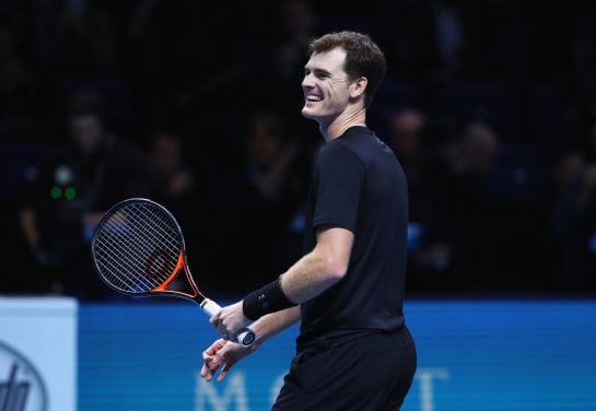 Jamie Murray, durante un encuentro de dobles en Londres