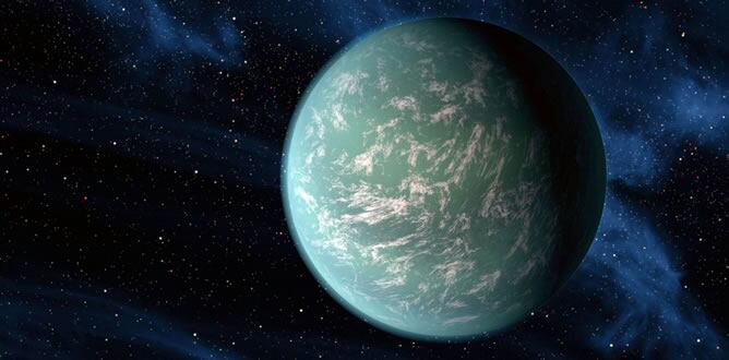 Imagen del sistema planetario Kepler-22, a 600 años luz