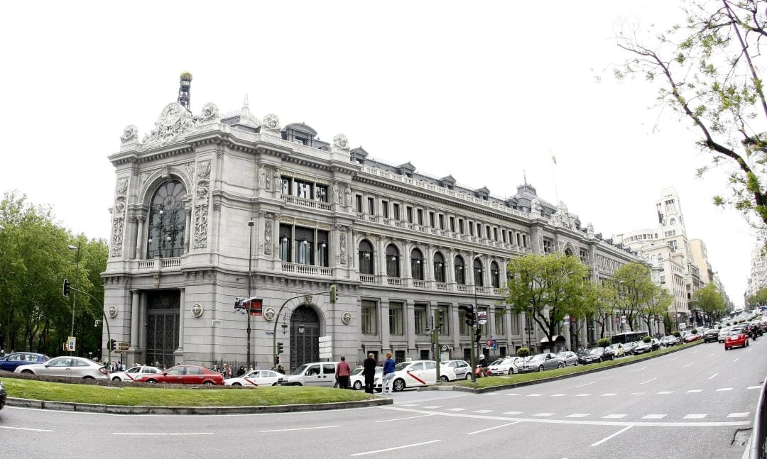 Fachada del Banco de España en Madrid