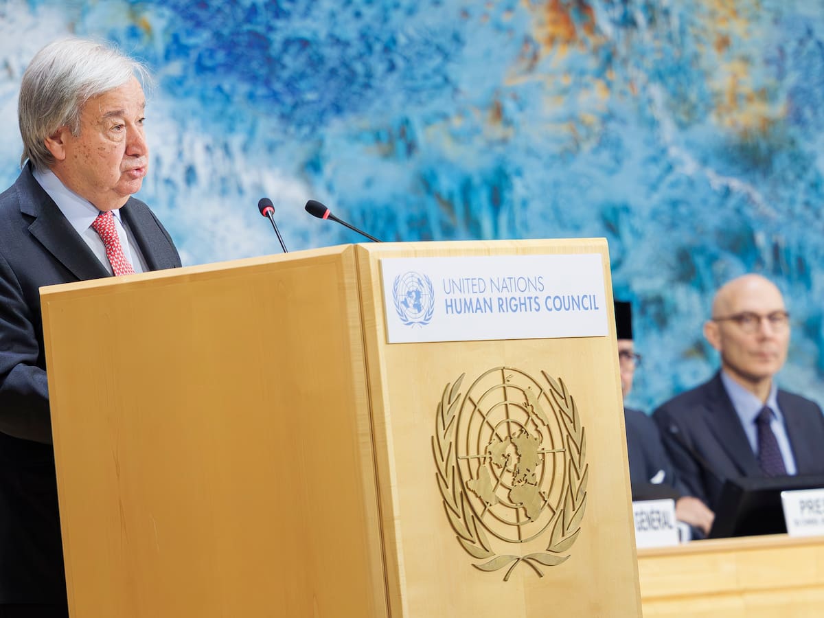 Guterres: "Los derechos humanos están siendo atacados a nivel global por los más poderosos"