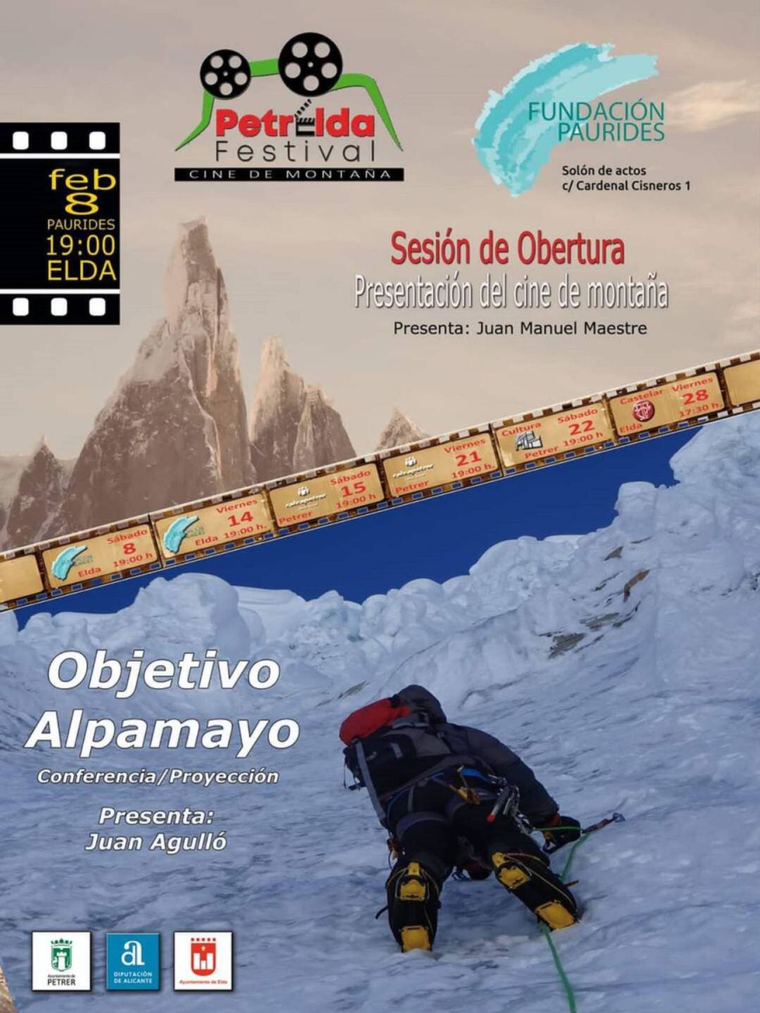 Este fin de semana las sesiones de cine del festival de cine de montaña se centrarán en el alpinismo y en el montañismo inclusivo