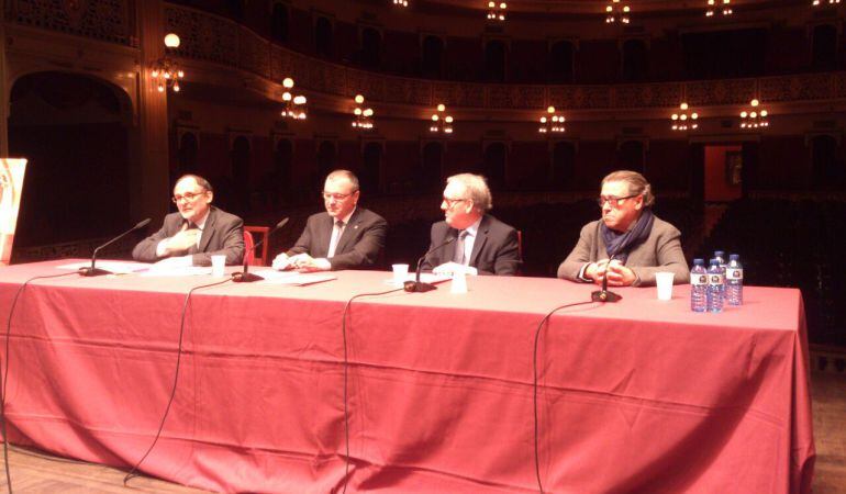 D&#039;esquerra a dreta, Josep Margalef, Carles Pellicer, Josep Poblet i Joaquim Sorio.