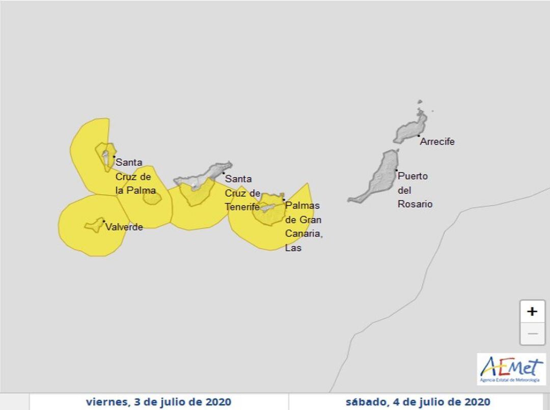 Mapa de avisos