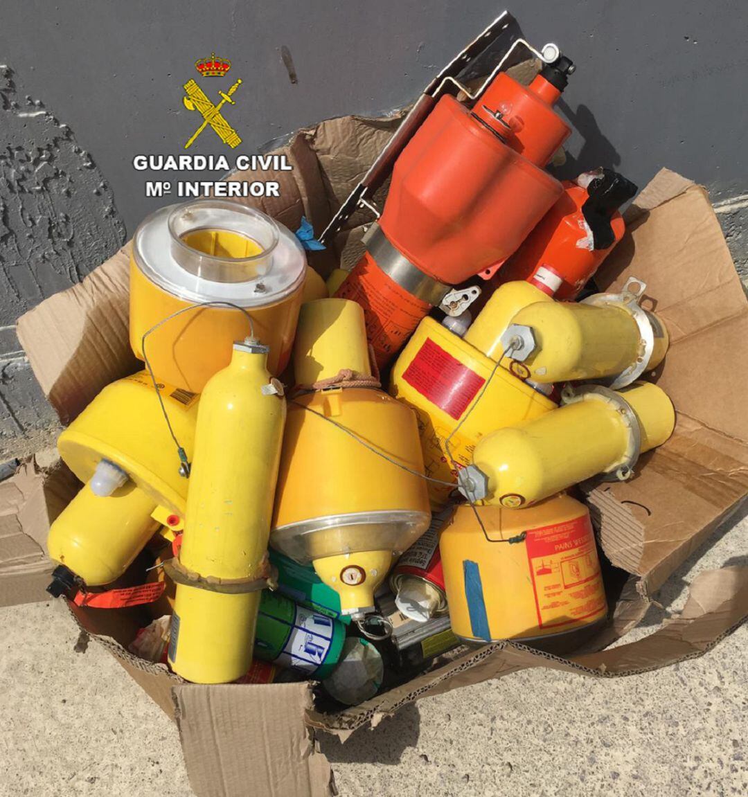 Imagen del material intervenido