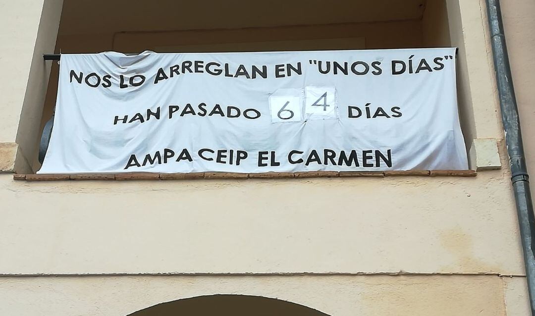 El colegio El Carmen fue uno de los que demandó arreglos en el centro durante la pasada legislatura