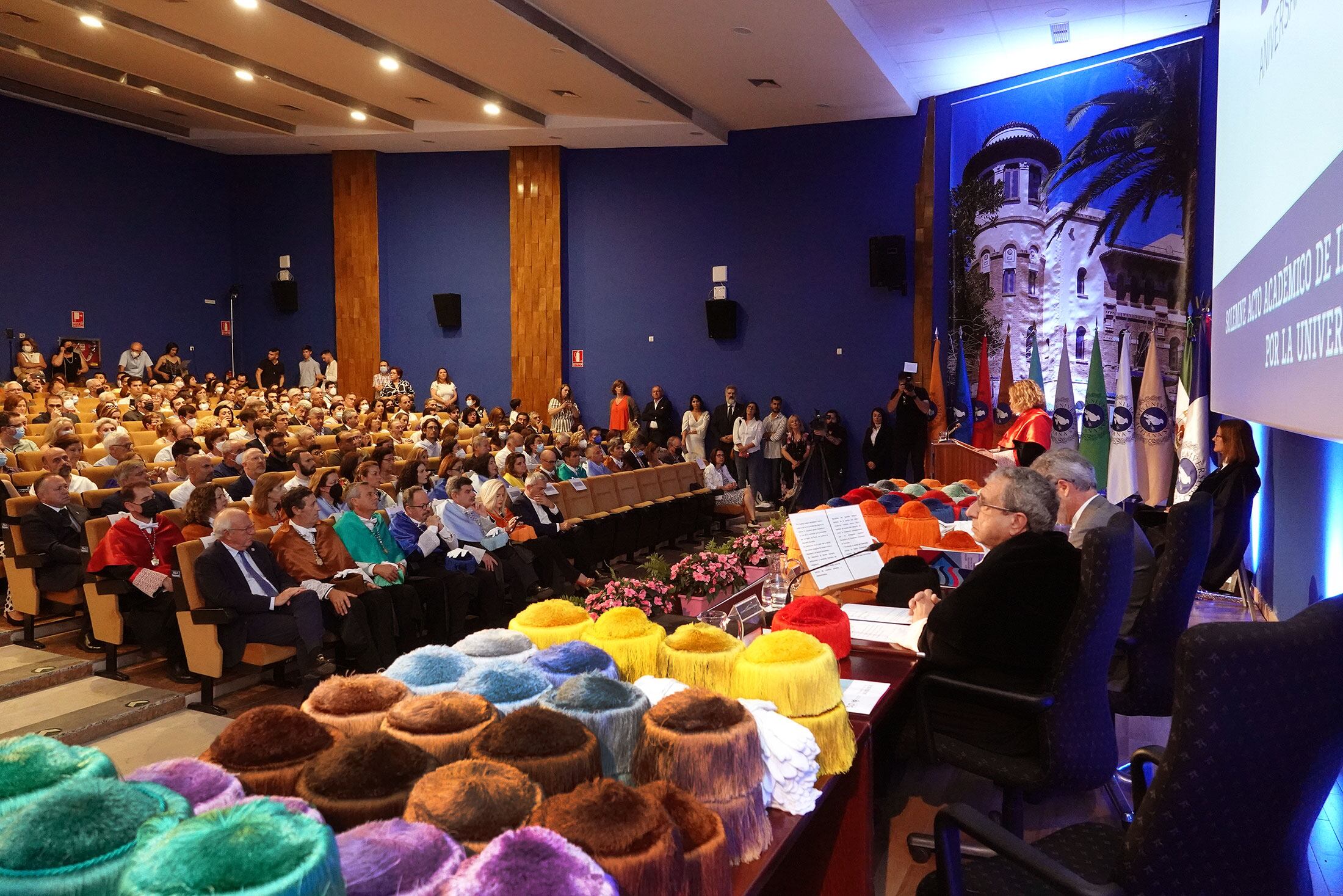 Un momento del acto en la UMA