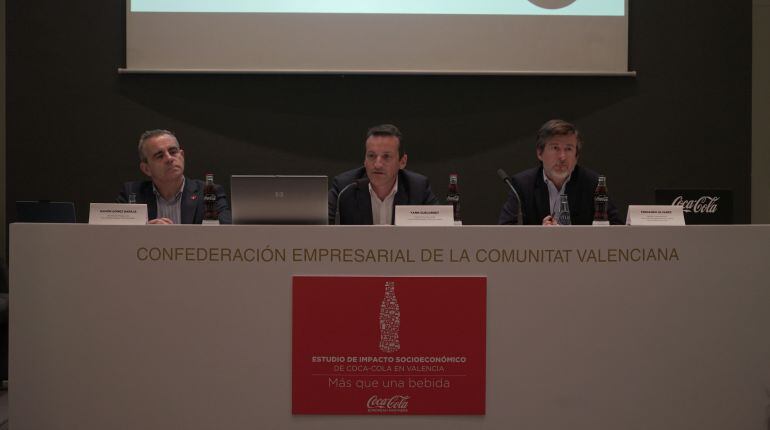 Rueda de prensa de presentación del estudio de impacto socioeconómico de Coca-Cola en la Comunitat Valenciana