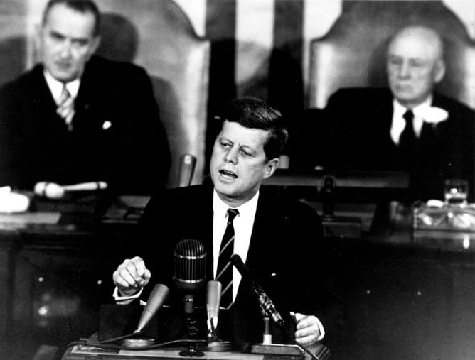 El presidente estadounidense John Fitzgerald Kennedy. Archivo.