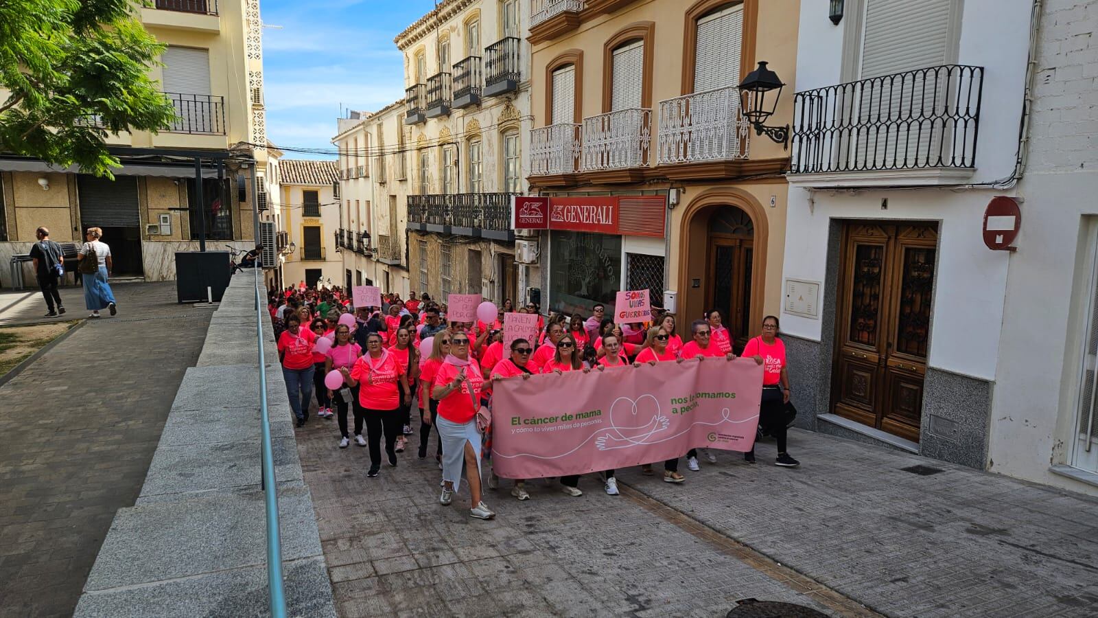 Momento de la marcha por la calle San Fernando