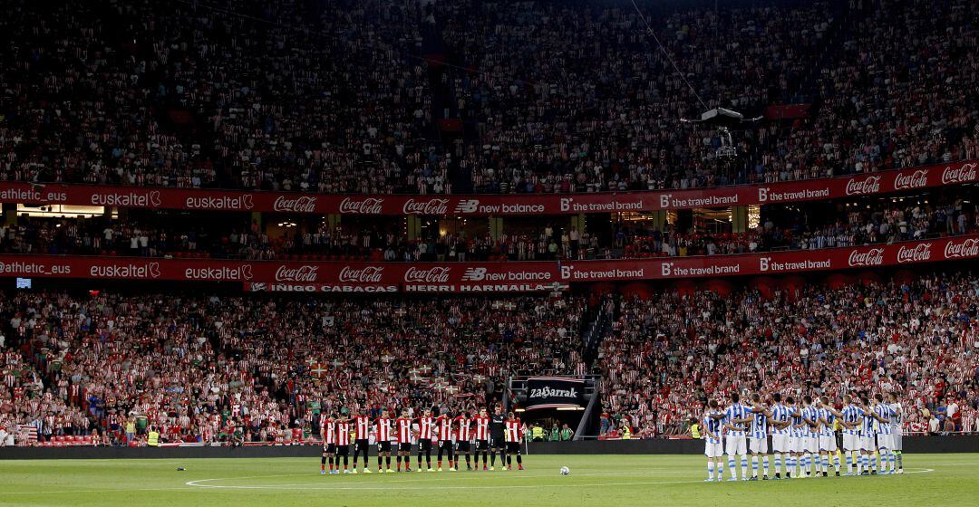 San Mamés, a rebosar antes del inicio de un derbi