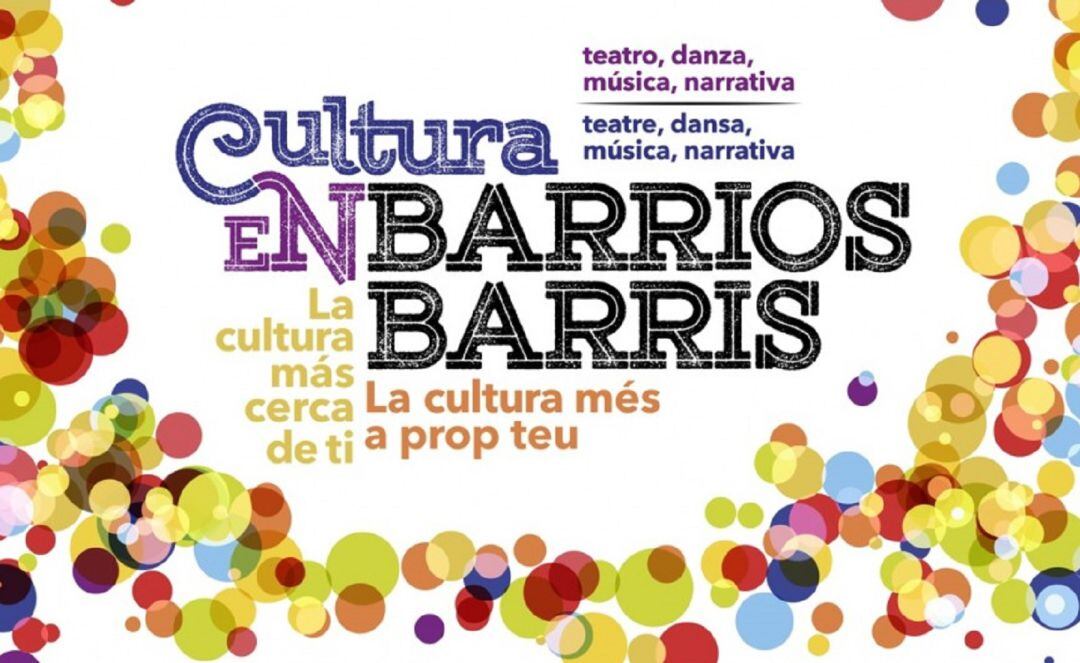Imagen del cartel de Cultura en Barrios