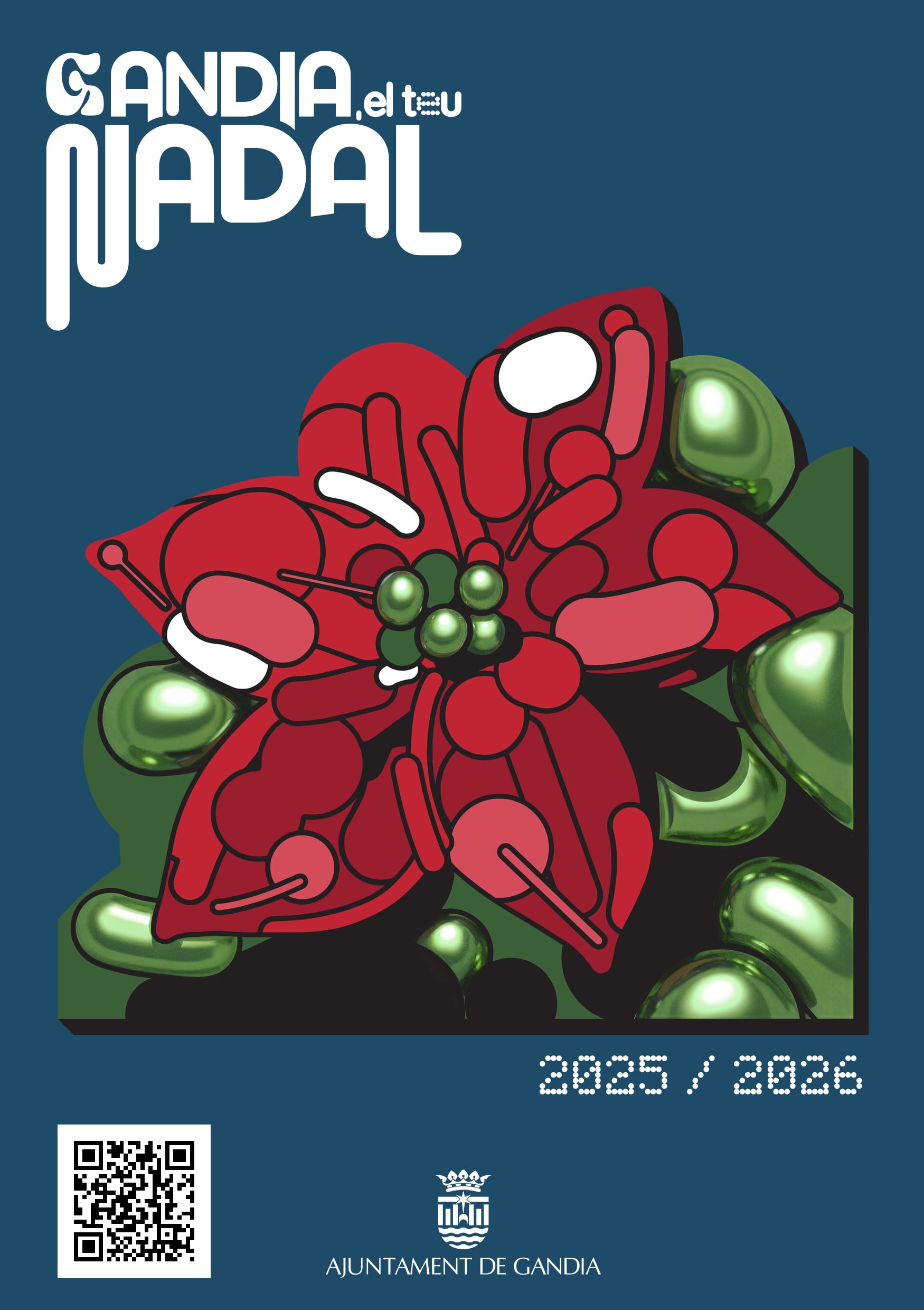 Diseño de la marca que engloba la programación navideña de Gandia.