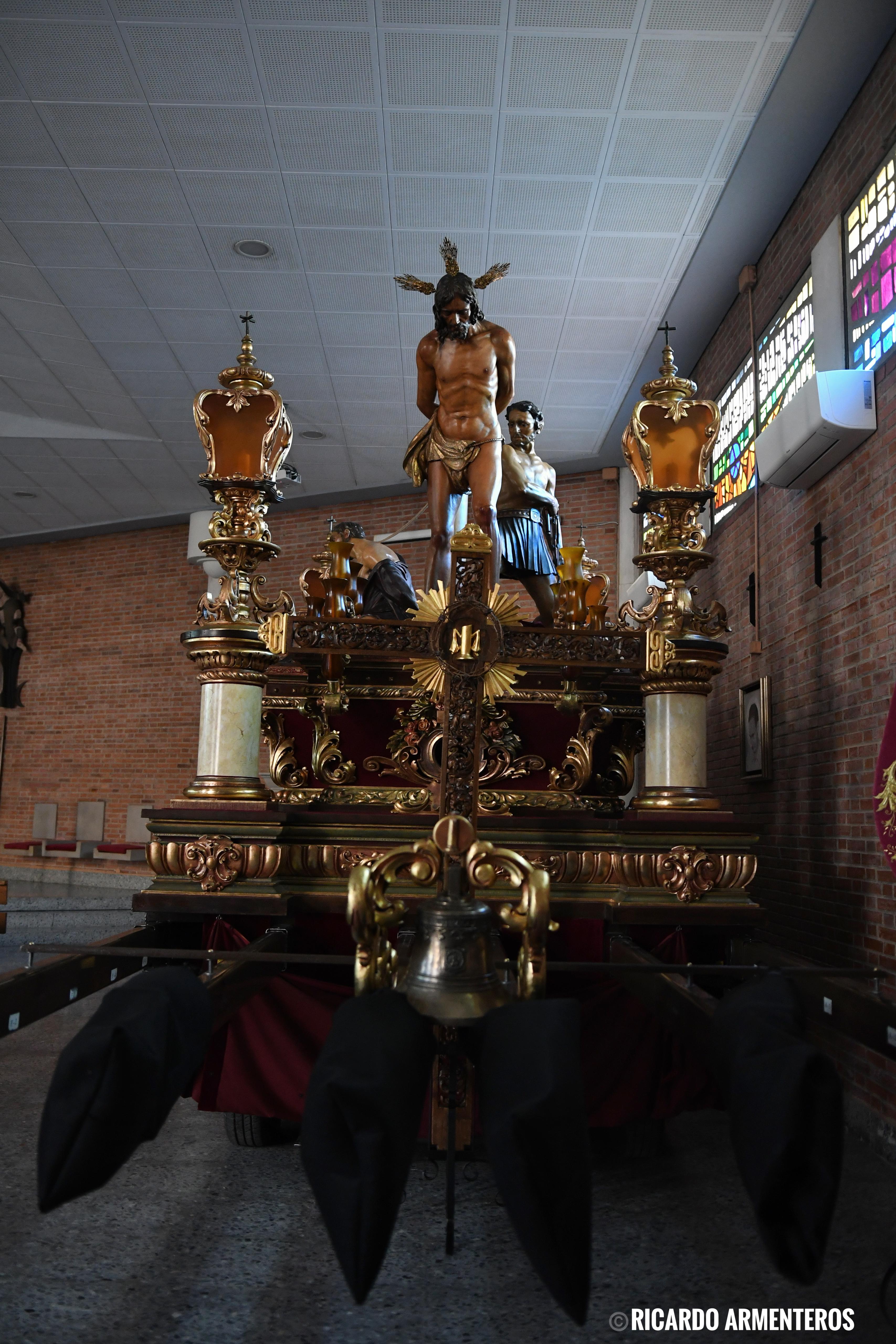 El paso de la Columna de Úbeda, preparado para la Magna de Jaén