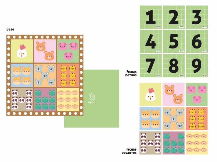 Juego diseñado por los equipos de psicólogos y psicopedagogos de APSA