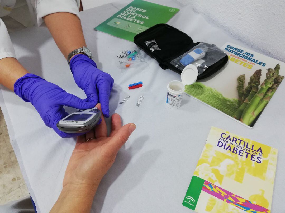 Prueba de control de la diabetes.