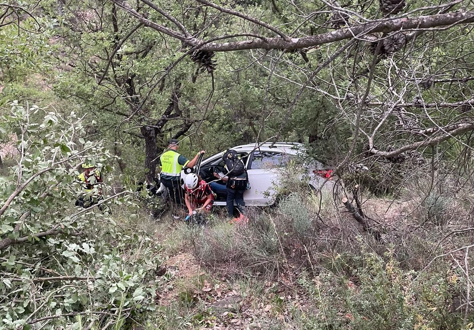 Accidente en la N-230 en Viacamp y Litera