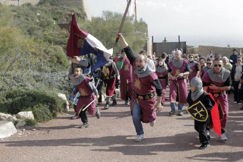 Refriega entre musulmanes y cristianos en el Castillo de Lorca