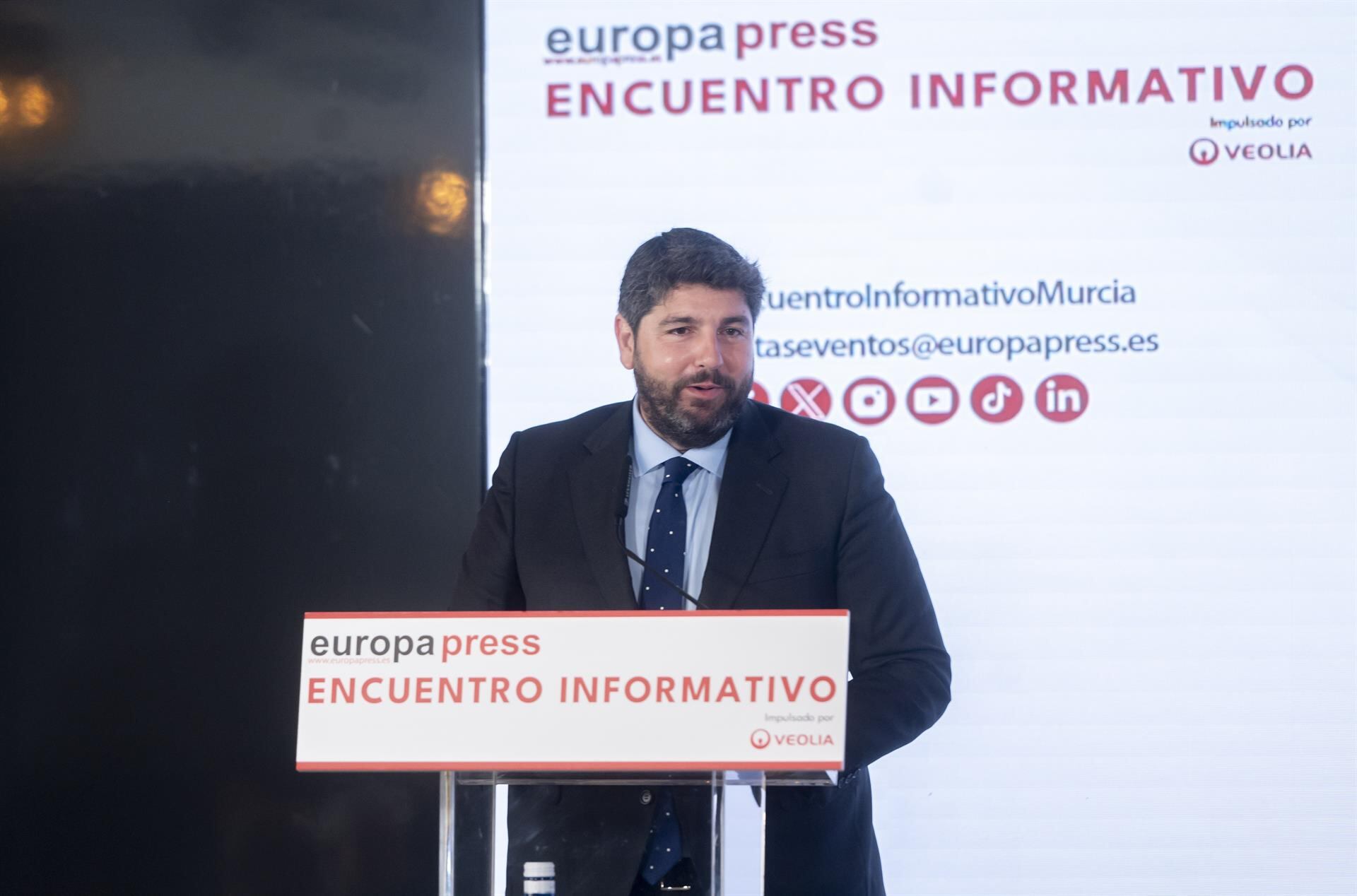 López Miras en el desayuno informativo de EP