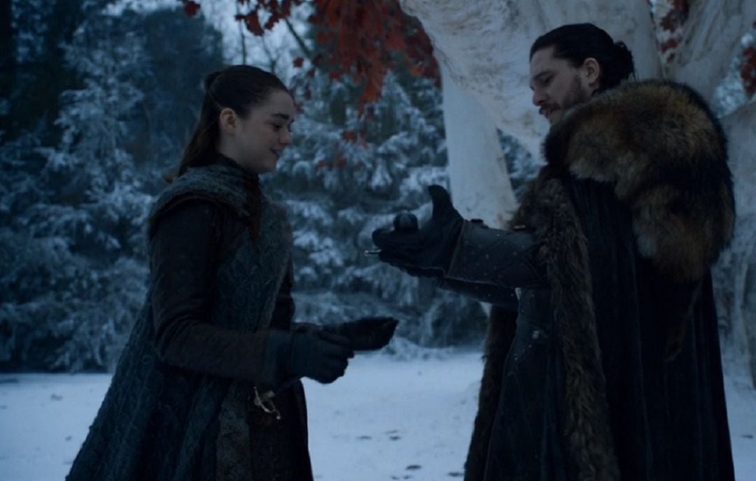 El reencuentro entre Arya y Jon Snow.