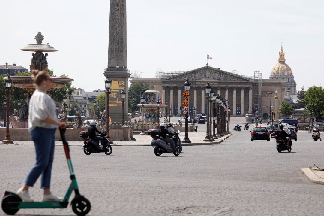 La plaza de la Concordia, en París. 