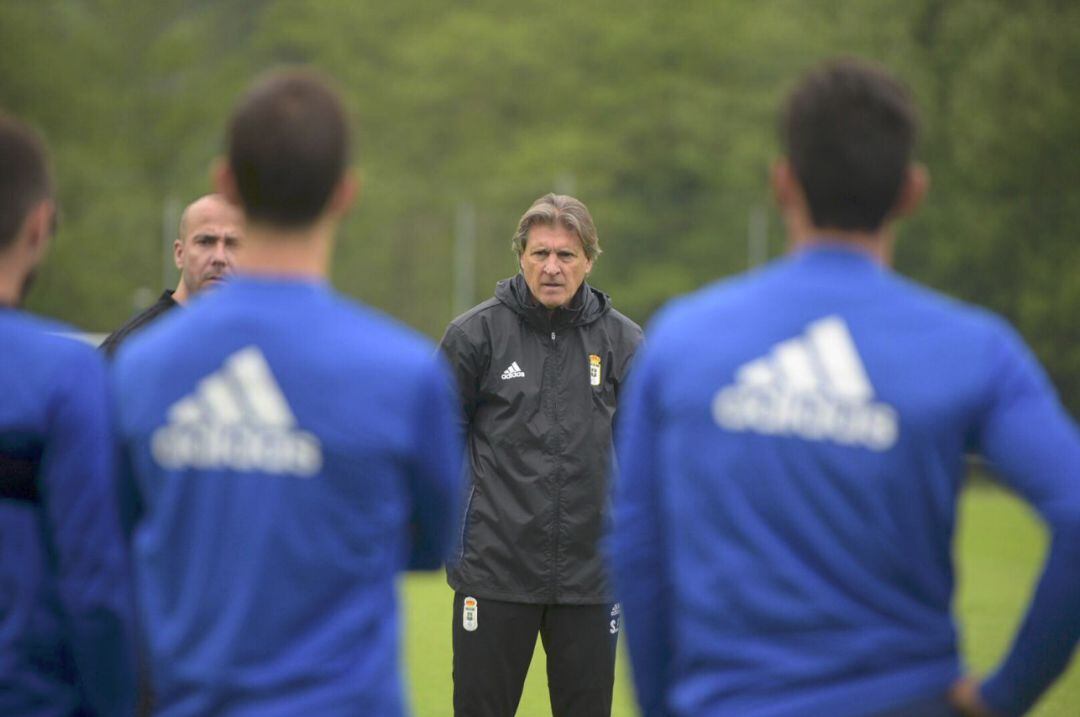 Sergio Egea durante un entrenamiento en El Requexón.