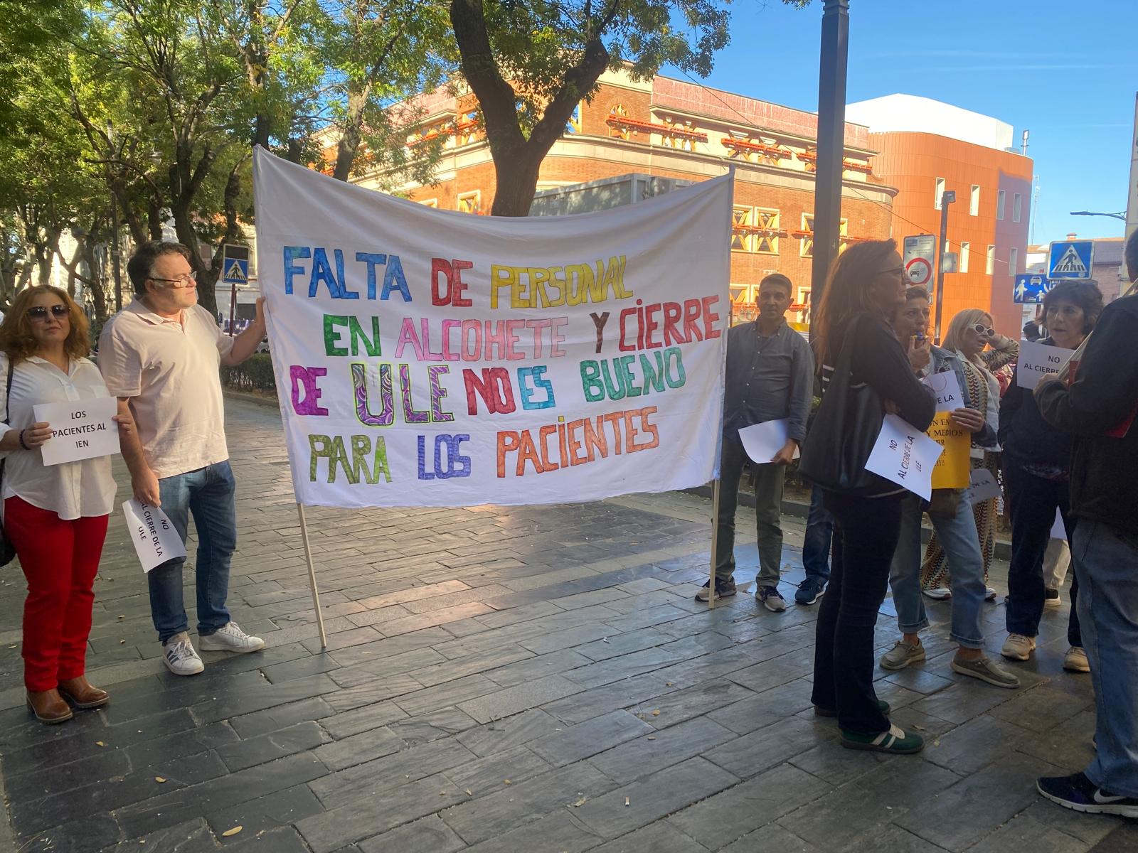 Protesta trabajadores URR Alcohete y ULE Guadalajara