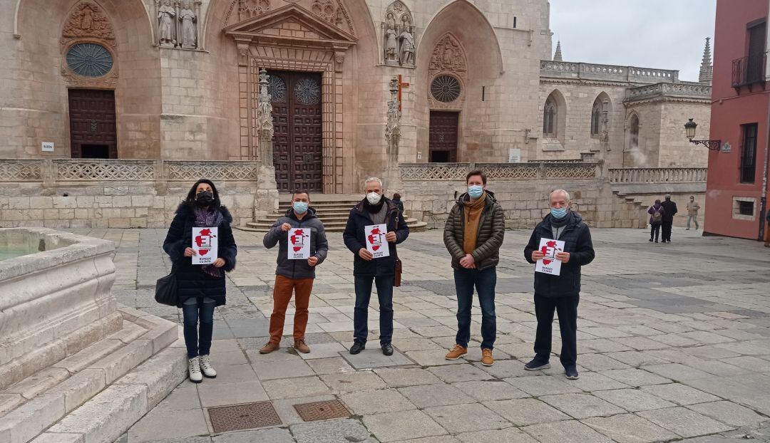 Algunos integrantes de la candidatura de Vía Burgos-España Vaciada