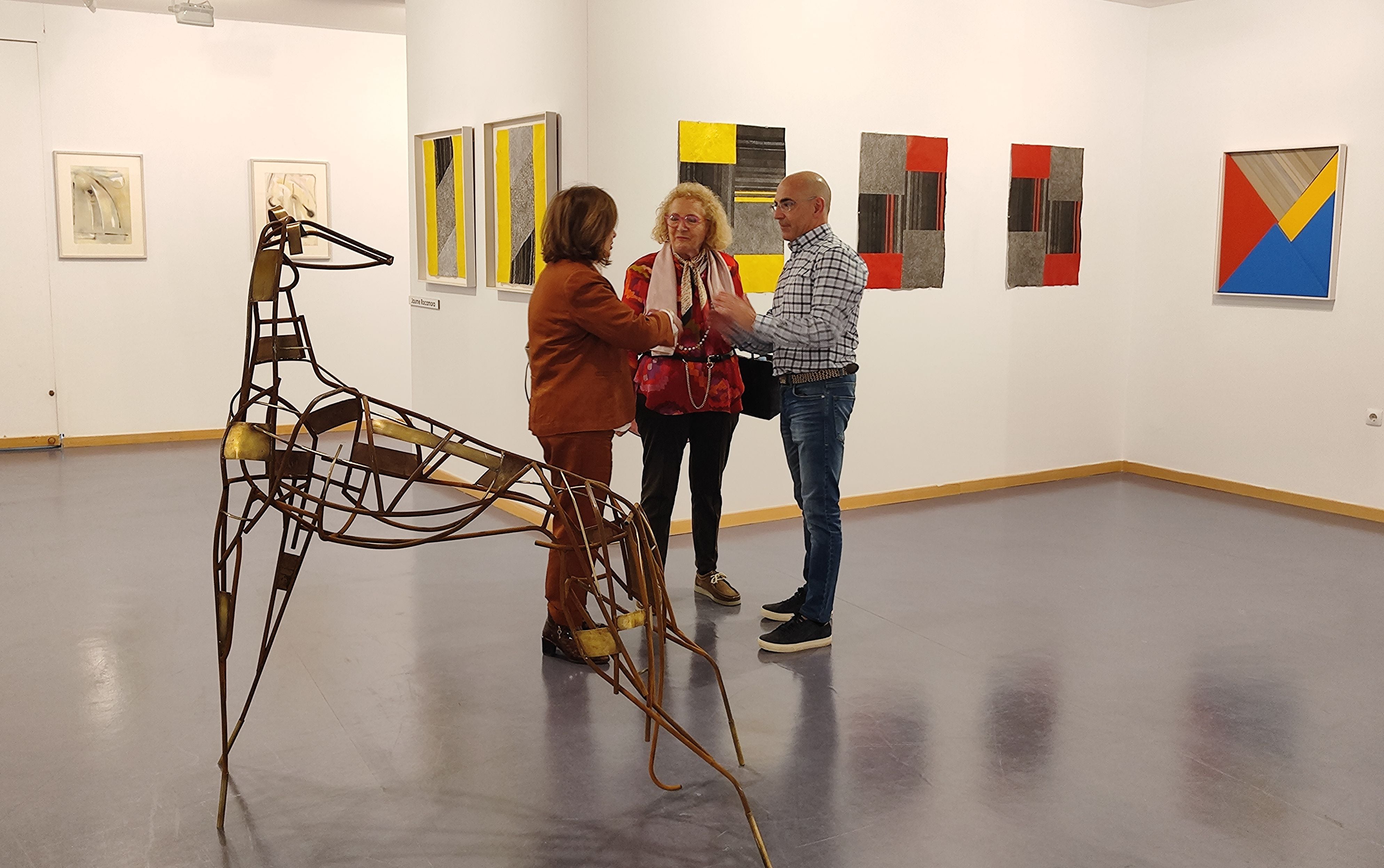 Hoy se ha inaugurado la exposición en el salón de exposiciones de la universidad de Ponferrada