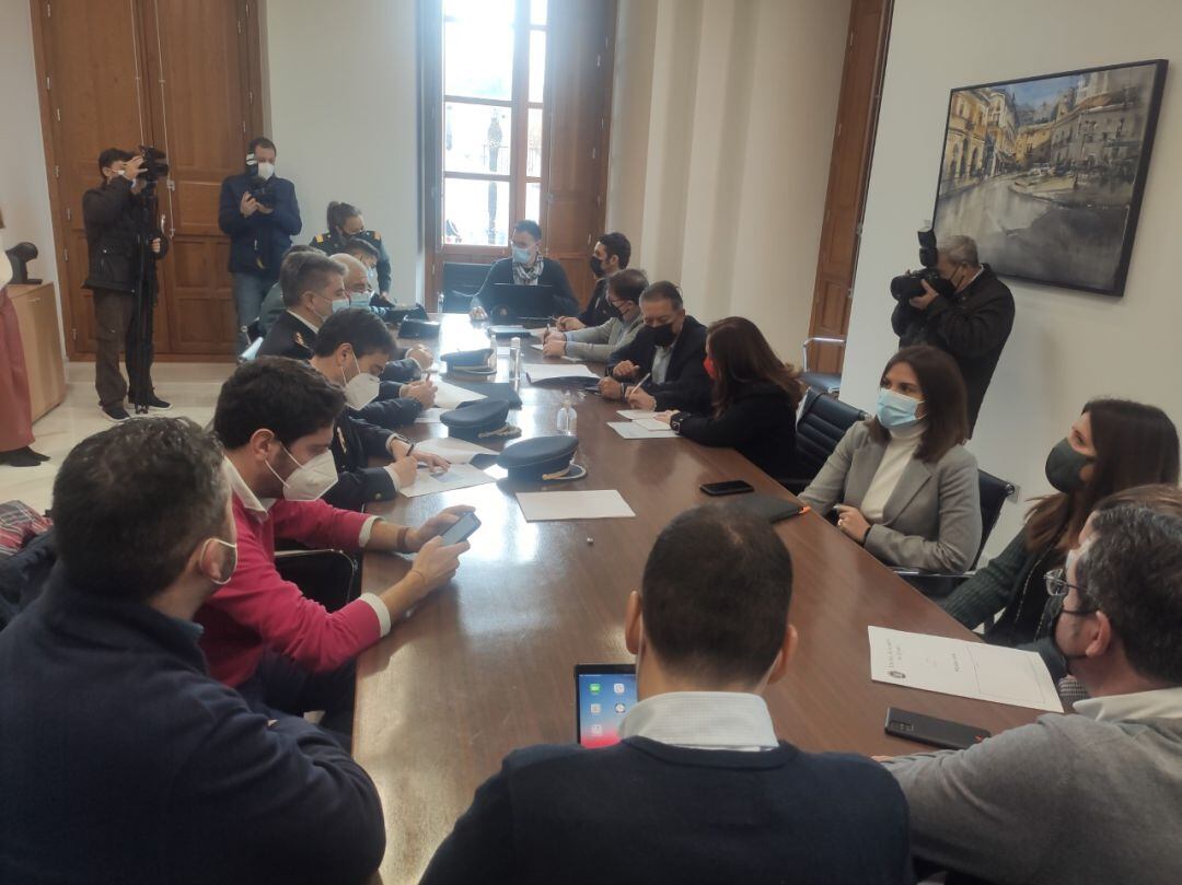 Junta de Seguridad en Linares sobre el dispositivo del 5 de enero.