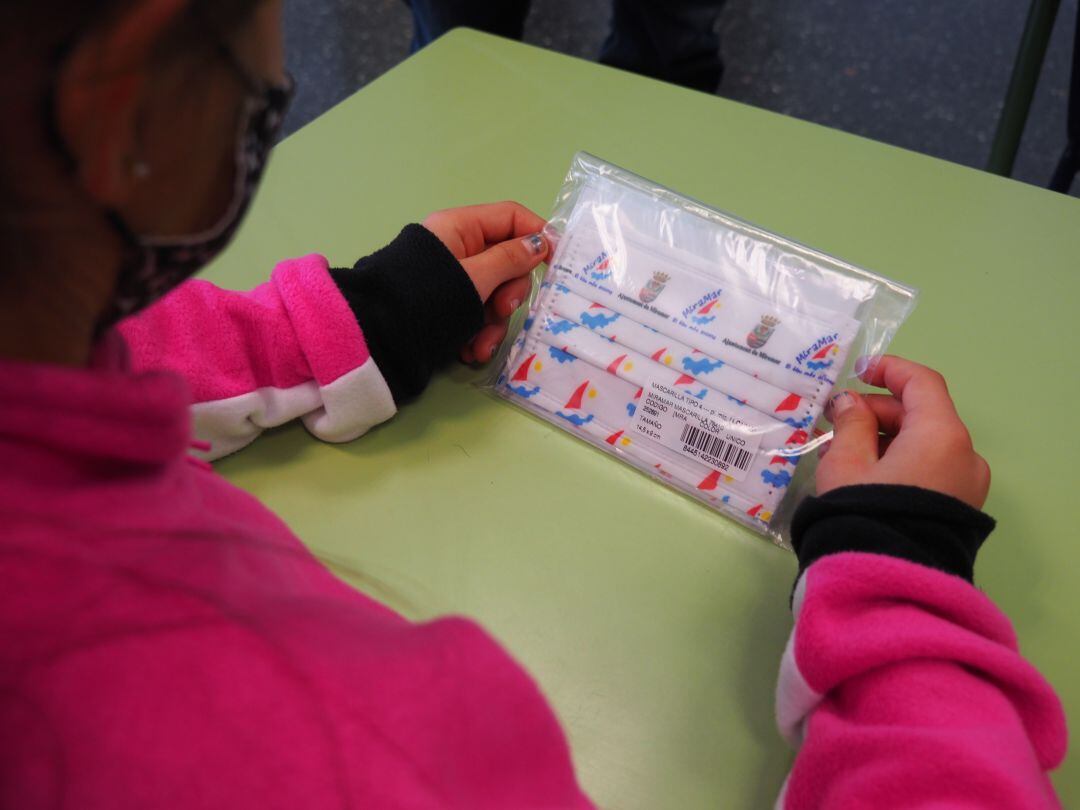 Mascarillas para los alumnos de Miramar