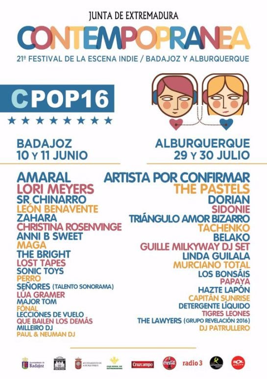 Cartel de la 21ª edición de Contem-pop-ránea, en Badajoz y Alburquerque