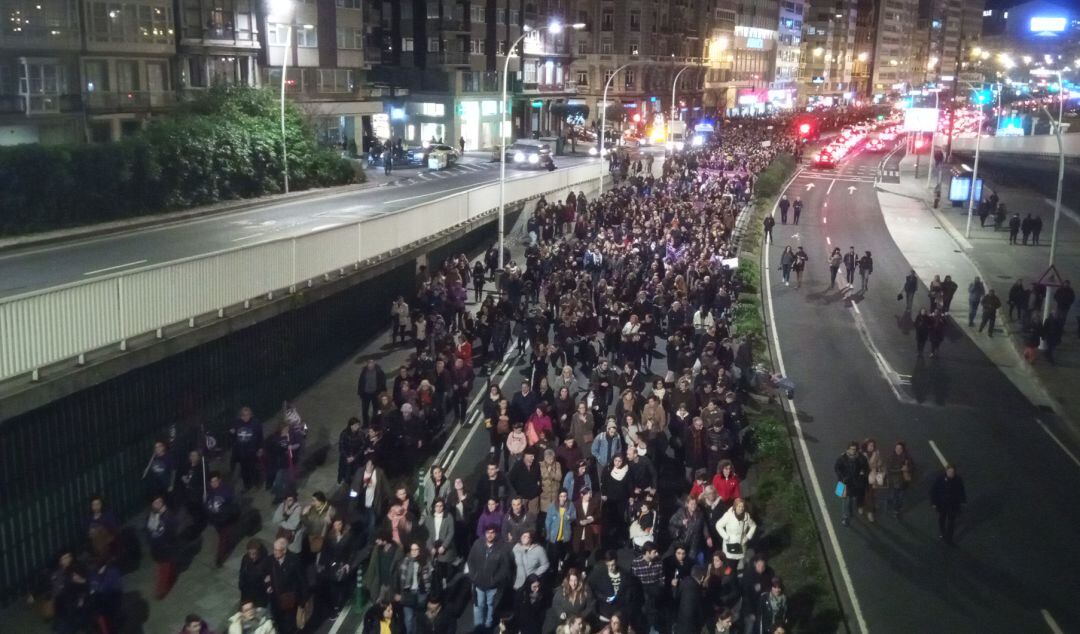 La manifestación finalizó en la Fábrica de Tabacos